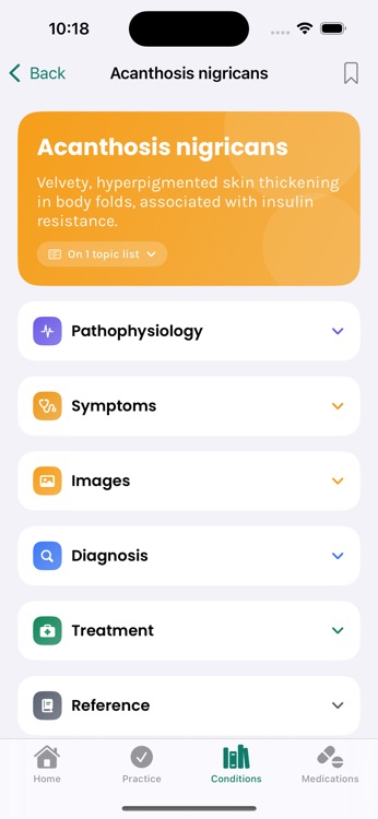 Condition monograph with pathophysiology, symptoms, images, diagnosis and treatment